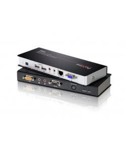 קופסת מיתוג 2 ערוצים Aten CE770 USB VGA Audio Cat 5 KVM Extender with Deskew (1280 x 1024 @ 300m) (1)