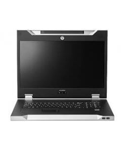קופסת מיתוג לארון תקשורת כולל מסך HP AF644A LCD 8500 1U Rack Space Console Keyboard INTL KIT