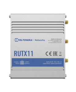 נתב סלולרי תעשייתי מוקשח סים כפול TelTonika RUTX11 Industrial Cellular Router Dual-Sim 4GLTE IoT