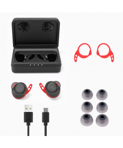 אוזניות ספורט Bluetooth 5.0 עמיד למים IPX7 תומך aptX ו- AAC עם 113 שעות עבודה Avantree | AV-BTHS-TWS106-BLK | TWS106