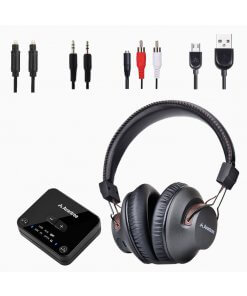 סט אוזניות Bluetooth עם קופסת ניהול לצפייה בטלוויזיה Avantree | AV-BTHT-4189-BLK | HT4189 | Plug & Play