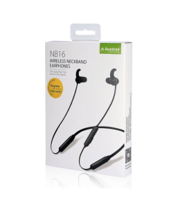 אוזניות Bluetooth עם תופסן לאוזן ותלייה על הצוואר Avantree AV-BTHS-NB16-BLK-F NB16