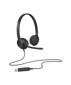 אוזניות לוגיטק עם מסנן רעשים Logitech 981-000475 H340 USB Computer Headset