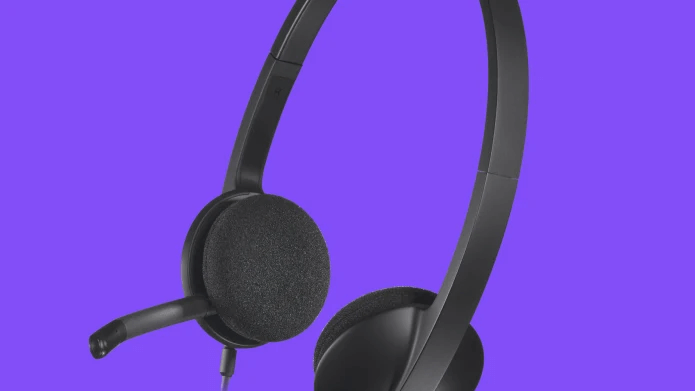 אוזניות לוגיטק עם מסנן רעשים Logitech 981-000475 H340 USB Computer Headset