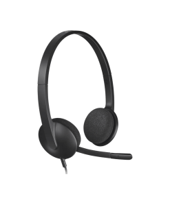אוזניות לוגיטק עם מסנן רעשים Logitech 981-000475 H340 USB Computer Headset