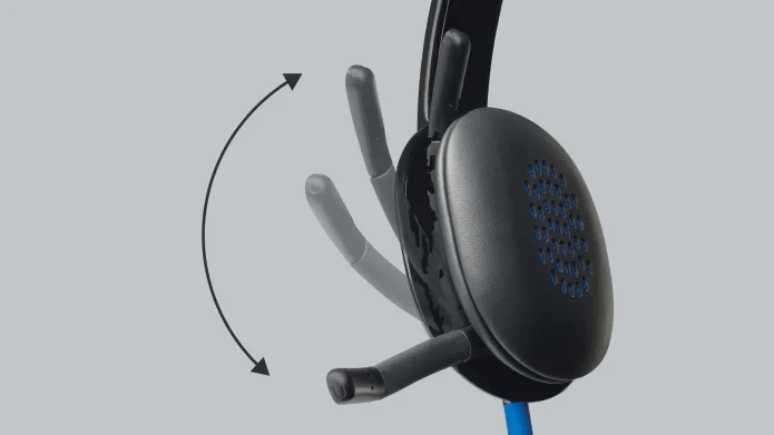 אוזניות לוגיטק עם מסנן רעשים Logitech 981-000480 H540 USB Computer Headset