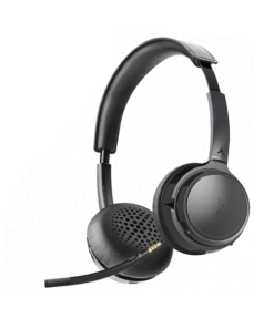 אוזניות סטריאו אלחוטיות Bluetooth 5.0 עם מיקרופון מובנה Avantree AV-BTHS-AH6B-BLK AH6B (1)
