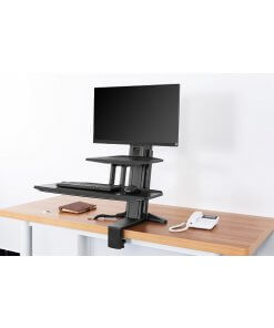 זרוע ישיבה עמידה הידראולית למסך מחשב מקלדת ועכבר + 2 חיבורי טעינה NORTH BAYOU NB-35 (2)