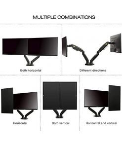 זרוע צג ל 2 מסכים ארגונומית גודל מסך 17-27 אינץ' NORTH BAYOU F160 (4)