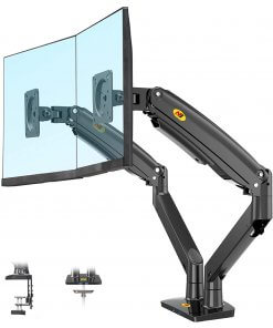 זרוע צג ל 2 מסכים ארגונומית דו-מפרקית גודל מסך עד 32 אינץ' NORTH BAYOU 195A (3)