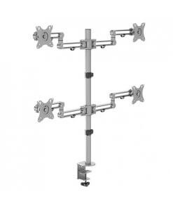 זרוע צג ל 4 מסכים ארגונומית דו-מפרקית גודל מסך 27-32 אינץ' NORTH BAYOU LDT30-CO48 (2)