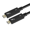 כבל 3 Thunderbolt מהירות 40GBPS באורך 1 מטר CABLETOME CT-C160-U31-TB3-B1 (2)