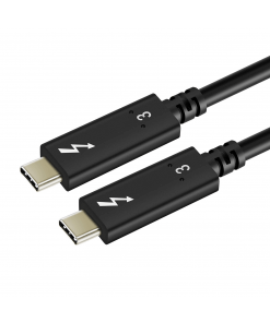 כבל 3 Thunderbolt מהירות 40GBPS באורך 1 מטר CABLETOME CT-C160-U31-TB3-B1 (2)
