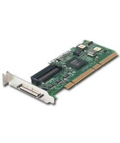 כרטיס מסך PCI64 קצב העברת נתונים מהיר ADAPTEC 29160LP Ultra160 SCSI