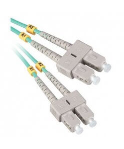 מגשר אופטי מולטימוד OM3 דופלקס SC-SC באורך 3 מטר TOPX OPT030-3