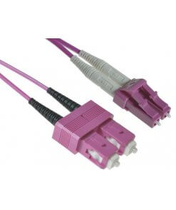 מגשר אופטי מולטימוד OM4 דופלקס SC-LC באורך 5 מטר TOPX OPT022-5