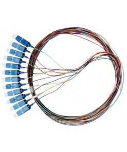 סט פיגטייל אופטי לריתוך 12 צבעים SC SM 1.5M סיב אופטי TOPX OPT531-1.5