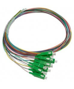 סט פיגטייל אופטי לריתוך 12 צבעים SCAPC SM 1.5M סיב אופטי TOPX OPT541-1.5