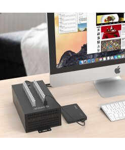 רכזת תעשייתית עם כבל נתונים ומתלה נשלף מפלדה 30 יציאות ORICO IH30P USB2 (5)