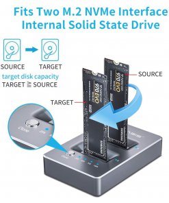 תחנת עגינה עבור 2 דיסקים NVMe עם פונקציית שכפול Acasis M03 (4)