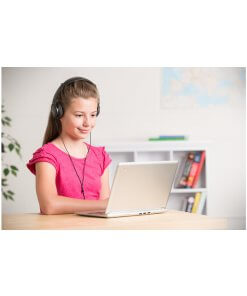 אוזניות קשת סטריאו חיבור AUX3.5 בצבע שחור kensington K33137 (1)