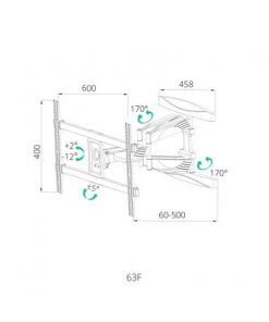 זרוע תלייה 4 תנועות עד 80 אינץ' SIH 63FL (1)