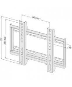 זרוע תלייה קבועה למסכים עד 37 אינץ' SIH 250B (2)