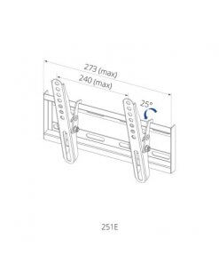 זרוע תלייה קבועה למסכים עד 42 אינץ' SIH 251E (2)