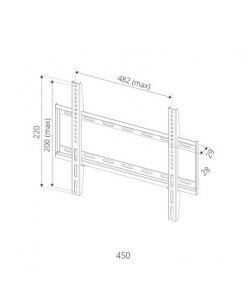 זרוע תלייה קבועה למסכים עד 65 אינץ' SIH 450B (3)