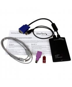 כבל מתאם עבור ממשק קופסת מיתוג מסוף KVM ל- USB 2.0 למחשב נייד StarTech NOTECONS01 (2)