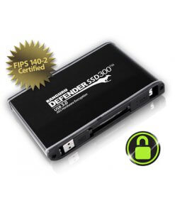 כונן מאובטח SSD 8TB מוצפן לחומרה FIPS 140-2 חיבור USB3.0 ניתנת לניהול מרחוק Kanguru KDH3B-300F-8TS