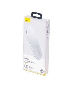 מטען אלחוטי PRO 2in1 הספק 18W לסמארטפון ואוזניות מטען צבע לבן Baseus WXJK-C02 PRO Wireless Charger (2)