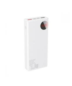 מטען נייד PRO אלחוטי לסמארטפון תצוגה דיגיטלית בצבע לבן Baseus PPMY-A02 20000MAH USB Type-C 45W (2)