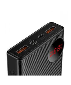 מטען נייד PRO אלחוטי לסמארטפון תצוגה דיגיטלית בצבע שחור Baseus PPMY-A01 20000MAH USB Type-C 45W (1)