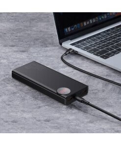 מטען נייד PRO אלחוטי לסמארטפון תצוגה דיגיטלית בצבע שחור Baseus PPMY-A01 20000MAH USB Type-C 45W (2)