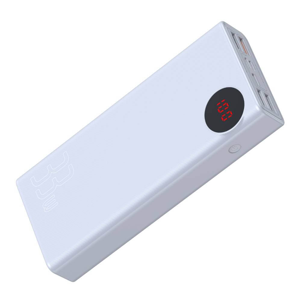 מטען נייד PRO אלחוטי תצוגה דיגיטלית בצבע לבן Baseus PPMY-02 30000MAH USB Type-C 33W (3)