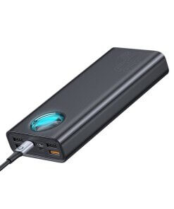 מטען נייד אלחוטי תצוגה דיגיטלית בצבע שחור Baseus PPLG-01 Amblight 30000MAH PD3.0 QC3.0 USB Type-C 33W (2)