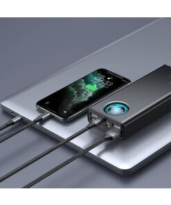 מטען נייד אלחוטי תצוגה דיגיטלית בצבע שחור Baseus PPLG-A01 Amblight 30000MAH PD3.0 QC3.0 USB Type-C 65W (6)