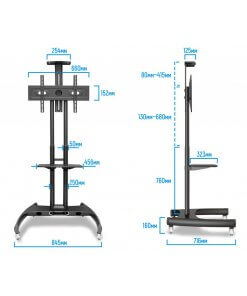 מעמד תלייה שולחני לטלוויזיה עם גלגלים גודל 37-70 אינץ' North Bayou Ava 1500-60 (3)