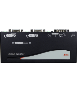 קופסת מיתוג 2 יציאות VGA וידאו עם אודיו REXTRON VSVA-102 (1)