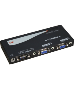 קופסת מיתוג 2 יציאות VGA וידאו עם אודיו REXTRON VSVA-102 (2)