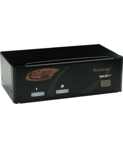 קופסת מיתוג 2 יציאות מתג KPM DisplayPort KVM עם USB2.0, אודיו, בקרת מקשים חמים REXTRON PAG-112 (1)