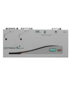 קופסת מיתוג 2 יציאות מתג VGA KVM עם USB, בקרת מקש חם REXTRON UMH-2 (3)