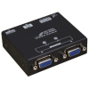קופסת מיתוג 2 יציאות מתג וידאו VGA עם הדמיית EDID בצבע שחור REXTRON vsa-ed201 (1)