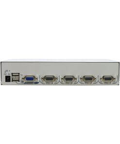 קופסת מיתוג 4 יציאות מתג VGA KVM עם OSD, PS 2, USB, בקרת מקשים REXTRON UCNV-104D (2)