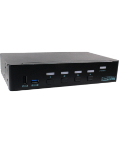 קופסת מיתוג REXTRON KAAG-E3114 4 Ports VGA KVM Switch With USB 3.2 Audio Hotkey Control (1)