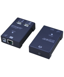 קופסת מיתוג מאריך USB2.0 מעל CAT.X עם 4 יציאות, 50 מטר REXTRON USBX-M200 (2)