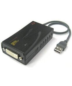 קופסת מיתוג ממיר USB ל- DVI ברזולוציה מקסימאלית REXTRON VCUD-60 (1)