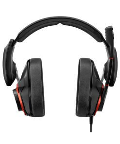 אוזניות קשת גיימינג סטריאו משולב בקרת שליטה מיקרופון מתכוונן sennheiser GSP600 AUX (3)