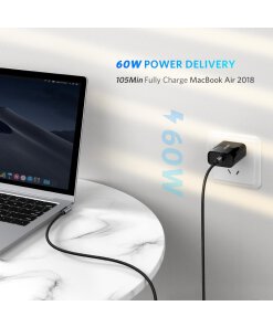 כבל מהיר Type-C ל PD הספק 60W אורך הכבל 1 מטר יוגרין UGREEN 50123 (4)